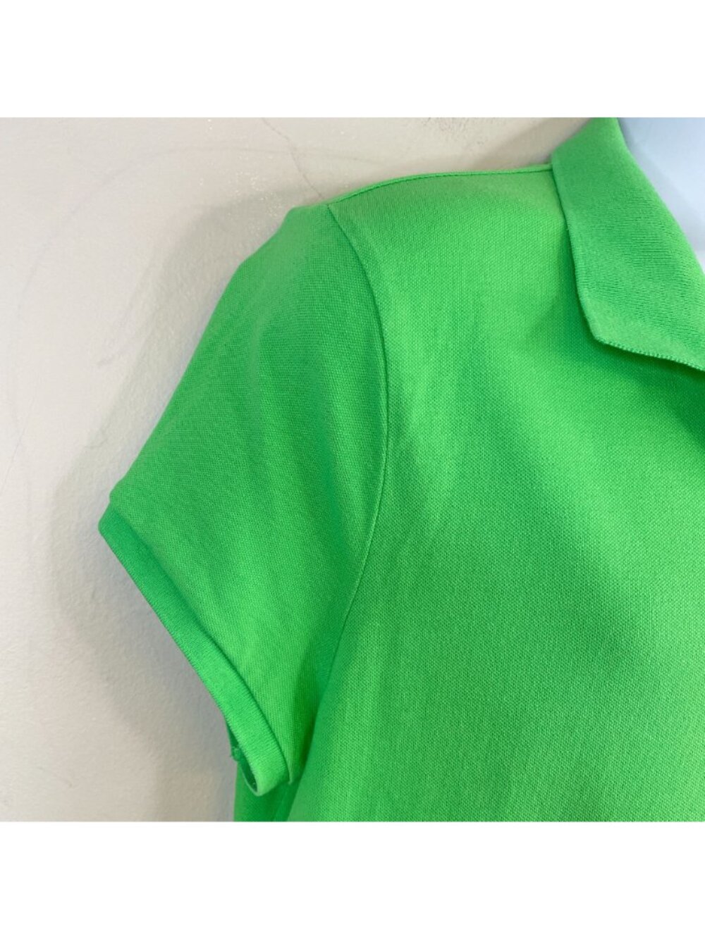 Nautica Top Womens XXL Lime Green Polo Preppy Sporty Golf Short Sleeve Vacation - Picture 5 of 11